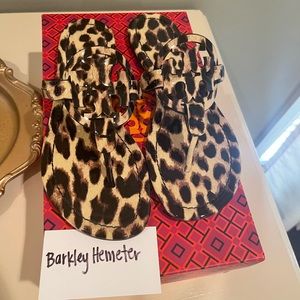COPY - Leopard Patent Tory Burch Miller Sandals